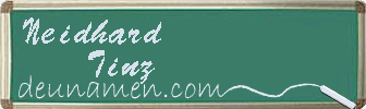 Neidhard Tinz Visitenkarte